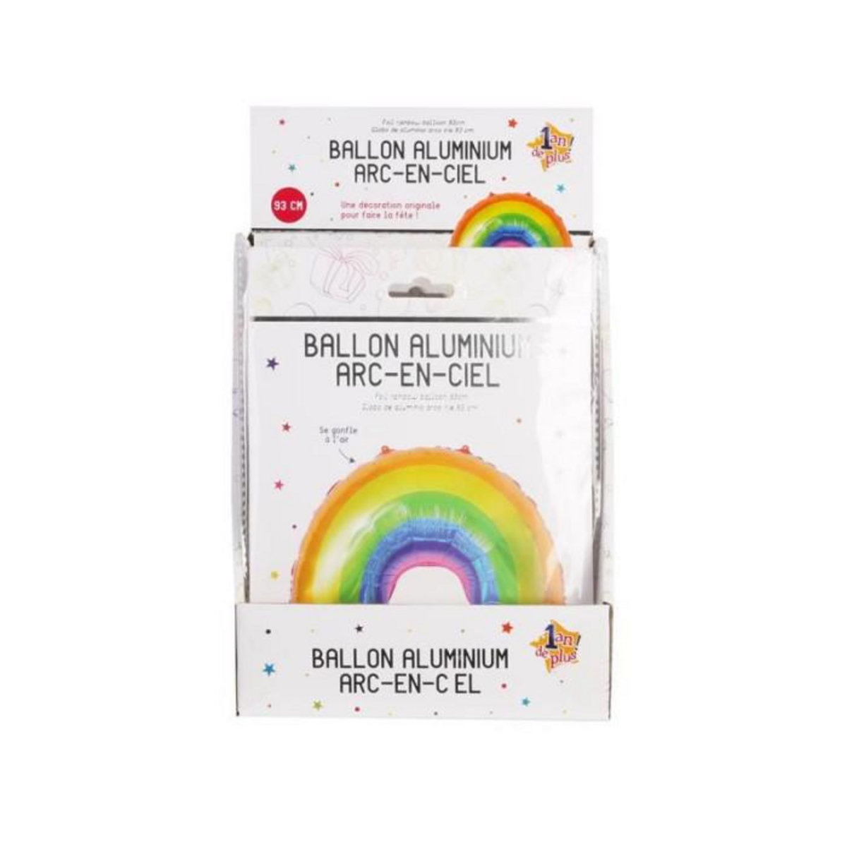 Paris Prix Ballon Aluminium  Arc en Ciel  93cm Multicolore