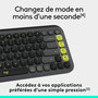 Voir la diapositive 5 : Logitech Clavier sans fil Pop Icon Graphite