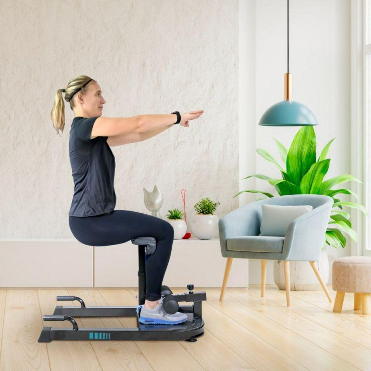 SPARRAW Squat Machine FORTIUS Appareil de musculation multifonction 84 x 48 x 73 cm - 2 Dossiers interchangeables et réglables