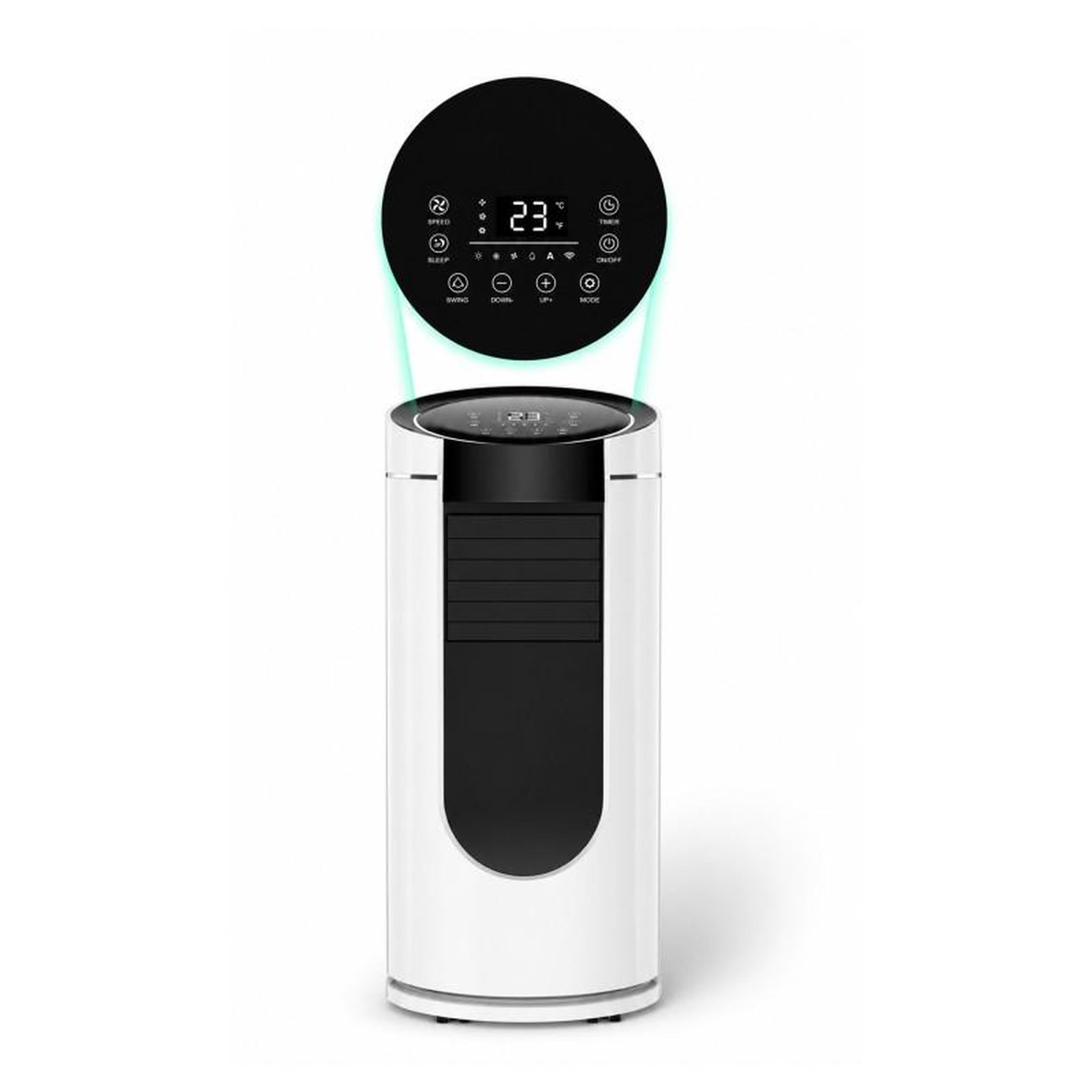 Voir la diapositive 4 : GENERIQUE Climatiseur Mobile - 9000 Btu/h - 3 En 1 - Télécommande - Minuterie 24 H