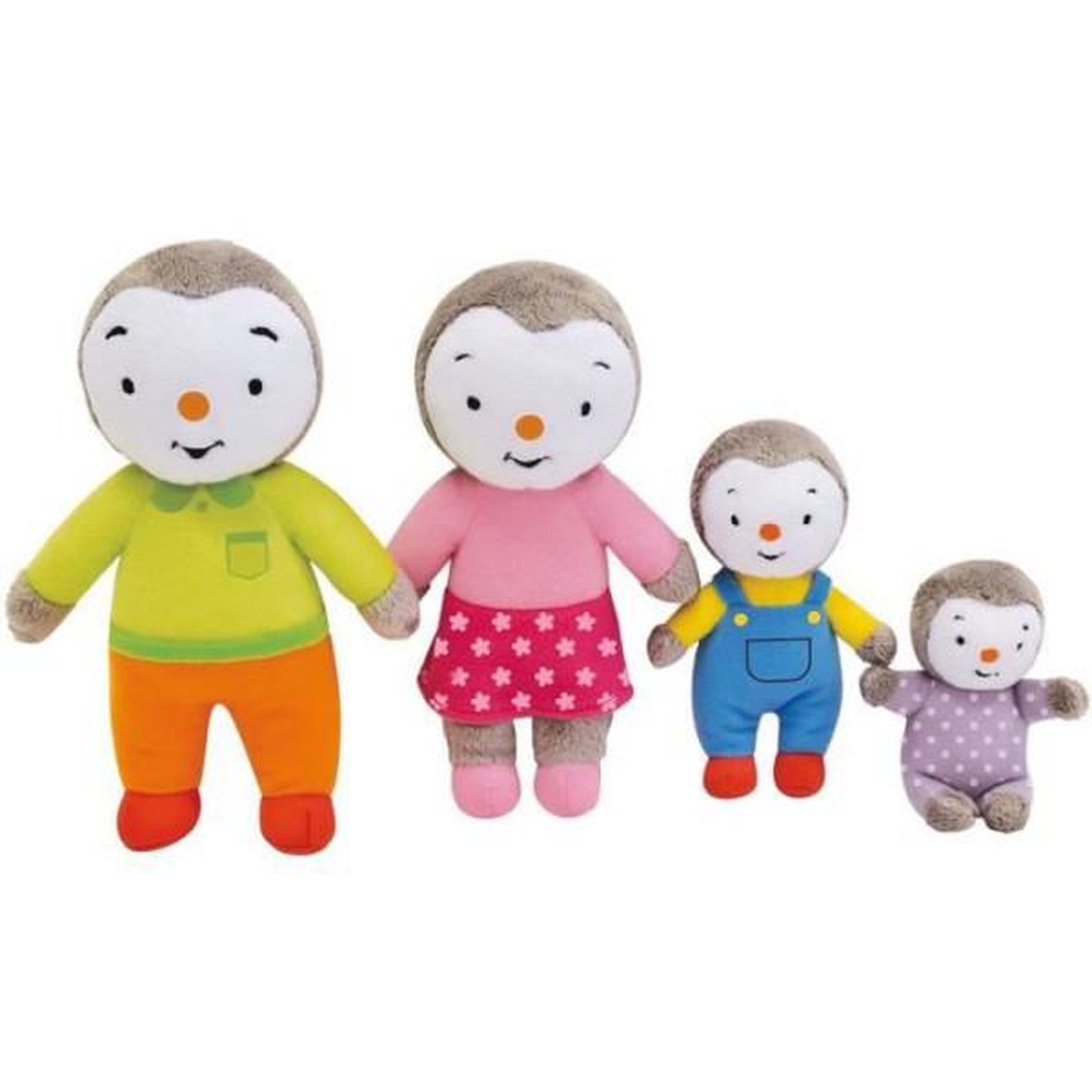 Voir la diapositive 3 : JEMINI Coffret famille 4 Peluches - T'Choupi - JEMINI - +/- 19 cm