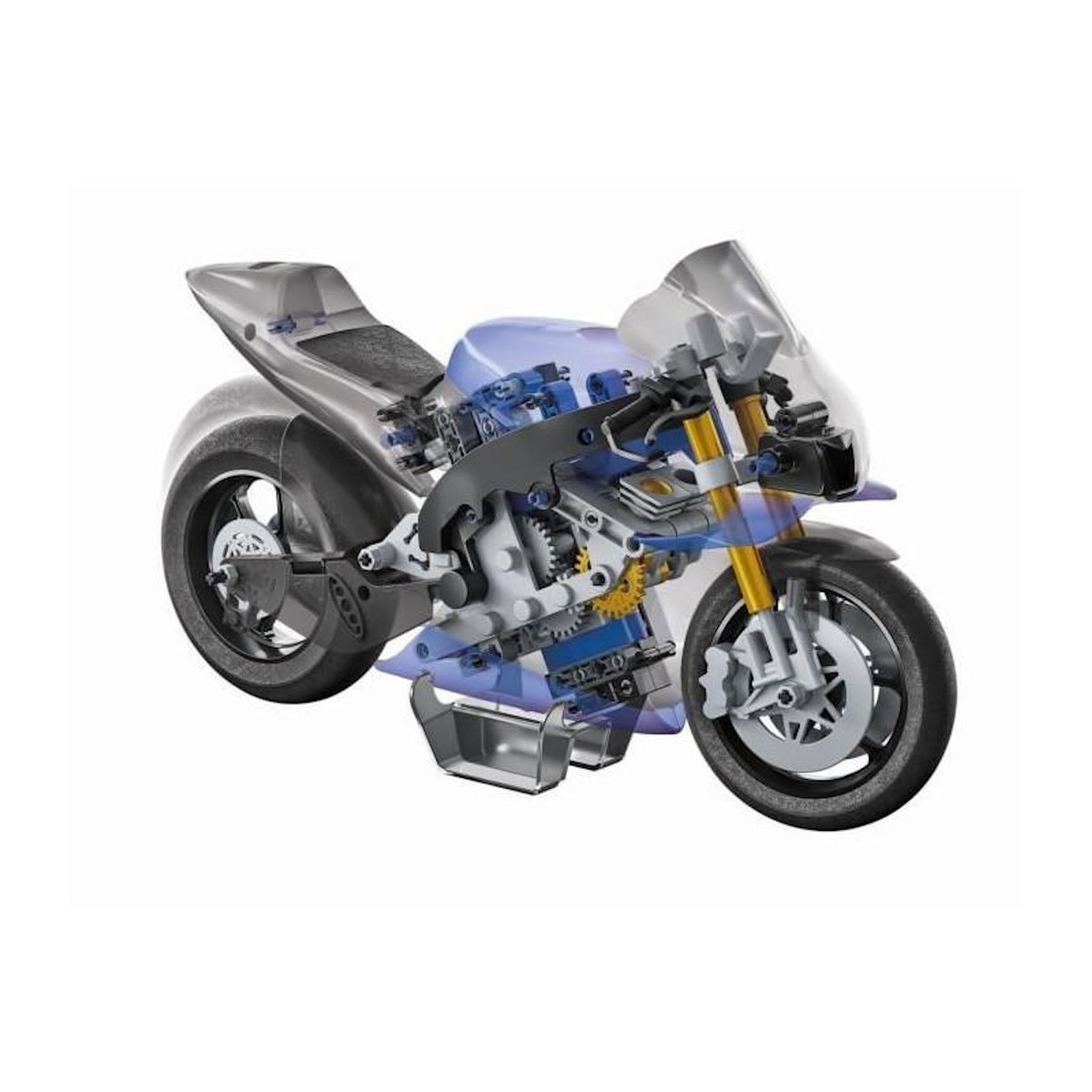 NEW BORN BABY Clementoni - Coffret de construction Yamaha M1 - Application disponible - Fabriqué en Italie