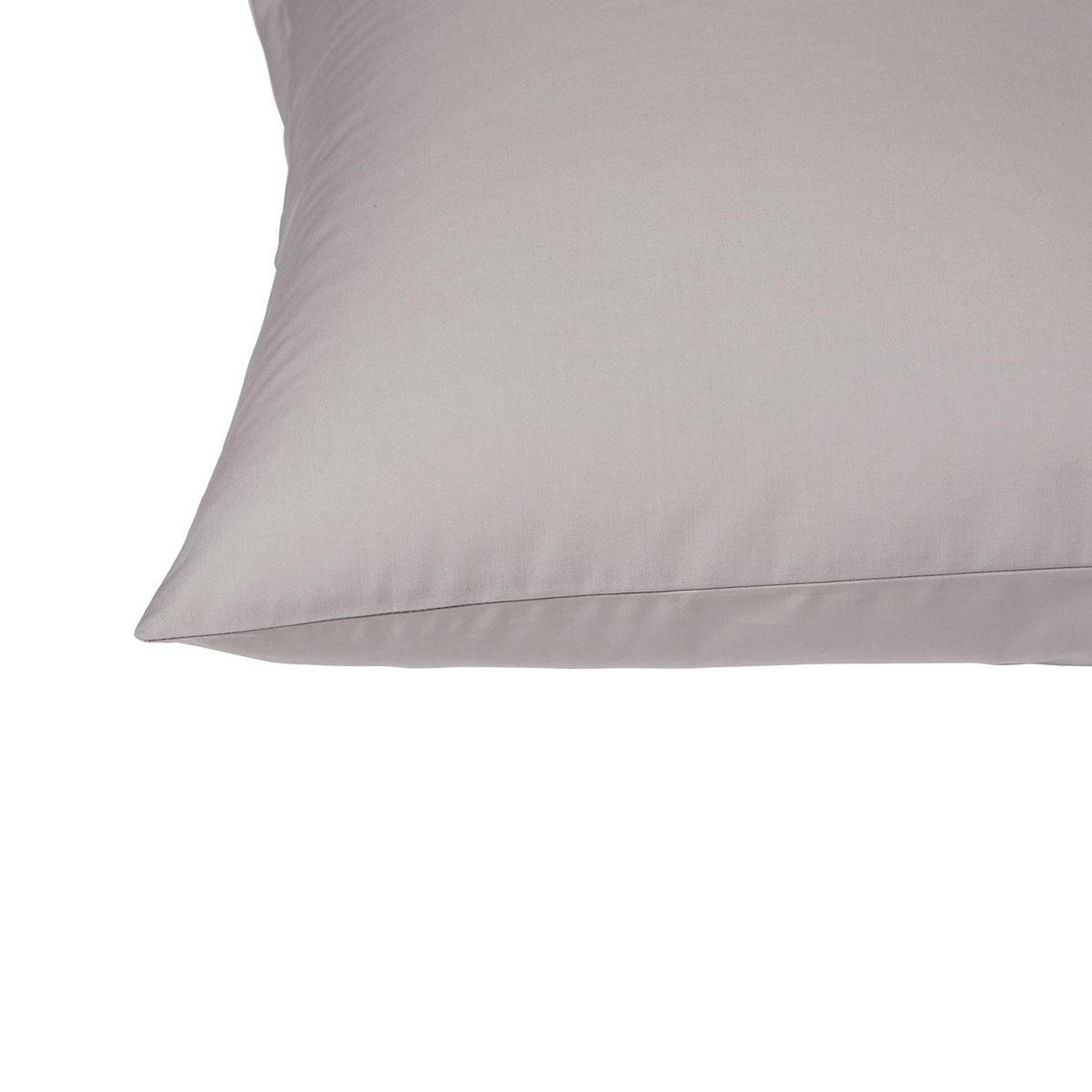 Voir la diapositive 3 : DODO Lot de 2 taies d'oreiller percale de coton thermorégulée gris clair