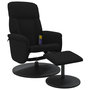 Voir la diapositive 3 : VIDAXL Fauteuil de massage inclinable avec repose-pied noir velours