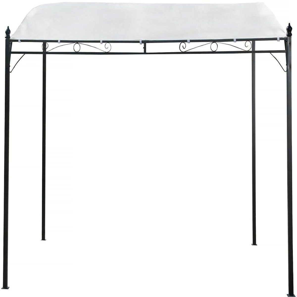 Habitat et Jardin Pergola inclinée en métal - 3 x 2,5 m - Beige