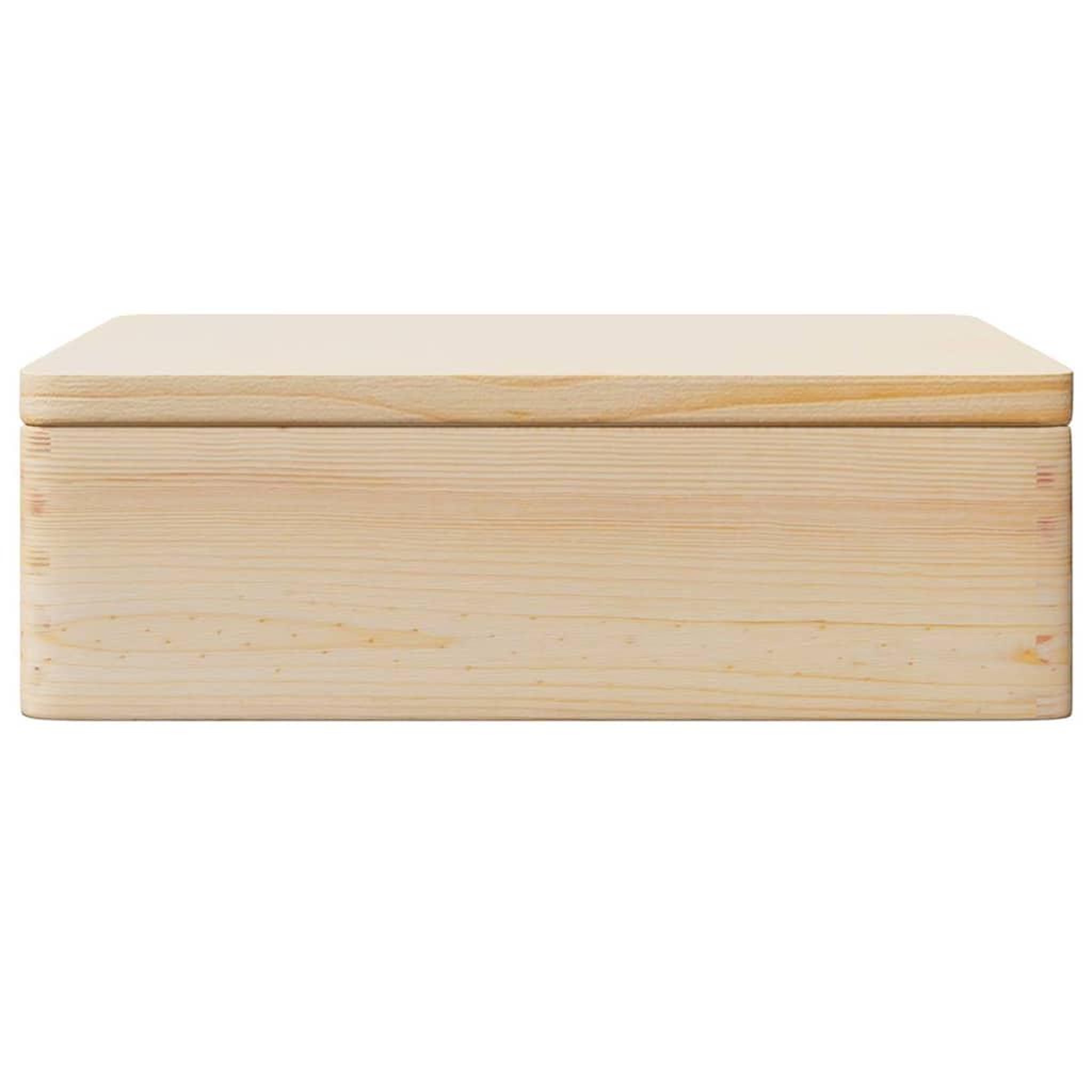 Voir la diapositive 4 : VIDAXL Boîte en bois avec couvercle 40x30x13 cm bois de pin massif