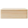 Voir la diapositive 4 : VIDAXL Boîte en bois avec couvercle 40x30x13 cm bois de pin massif