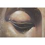 Voir la diapositive 4 : Paris Prix Toile Imprimée Déco  Visage Bouddha  100x100cm Multicolore