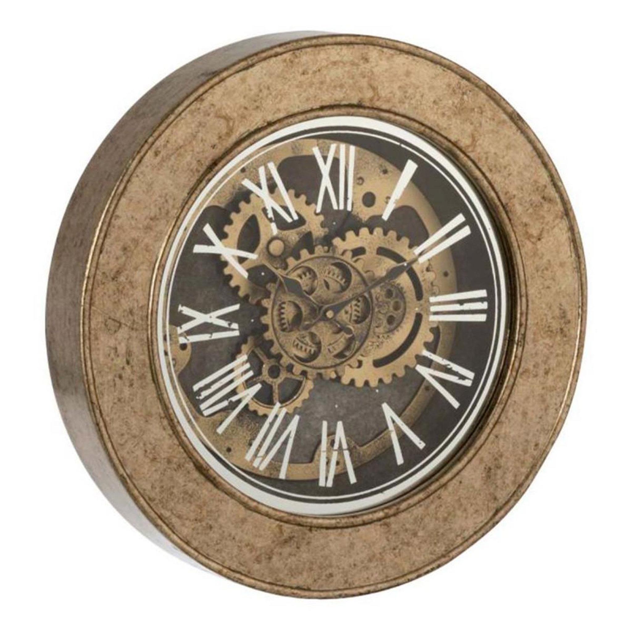 J-LINE Horloge murale  mécanisme antique  50cm naturel