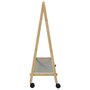 Voir la diapositive 5 : VIDAXL Porte vêtements et étagères et roulettes 106x34x106,5cm bambou
