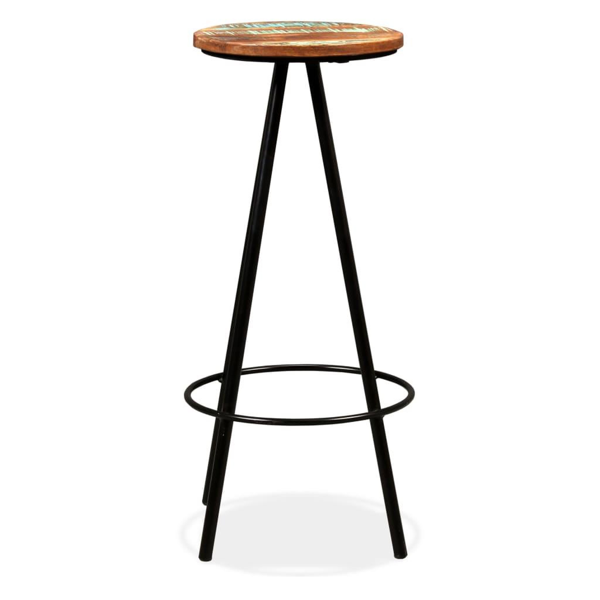 Voir la diapositive 2 : VIDAXL Tabourets de bar lot de 4 bois massif de recuperation