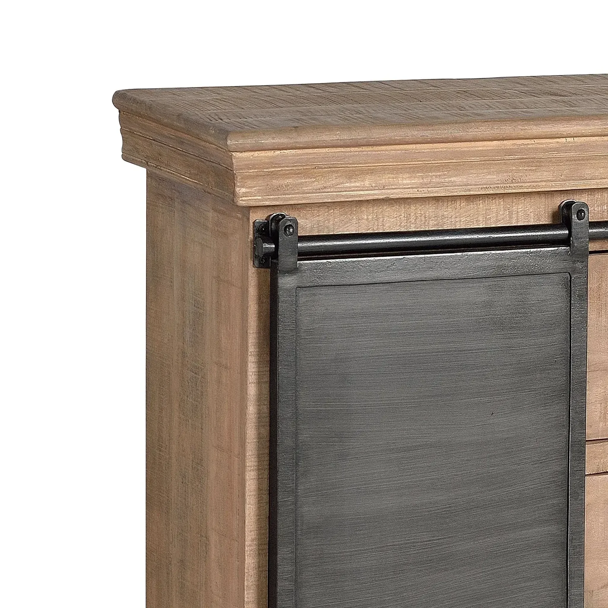 Voir la diapositive 4 : GINER Y COLOMER SL Commode en bois de manguier 100 cm style industriel moderne