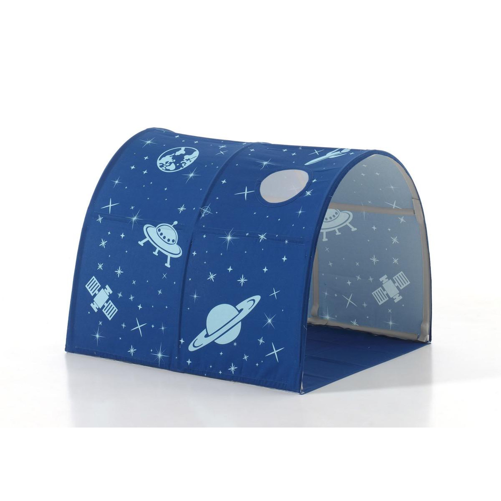 Voir la diapositive 5 : Paris Prix Lit enfant tente, tunnel & 3 pochettes  scott astro  90x200cm blanc