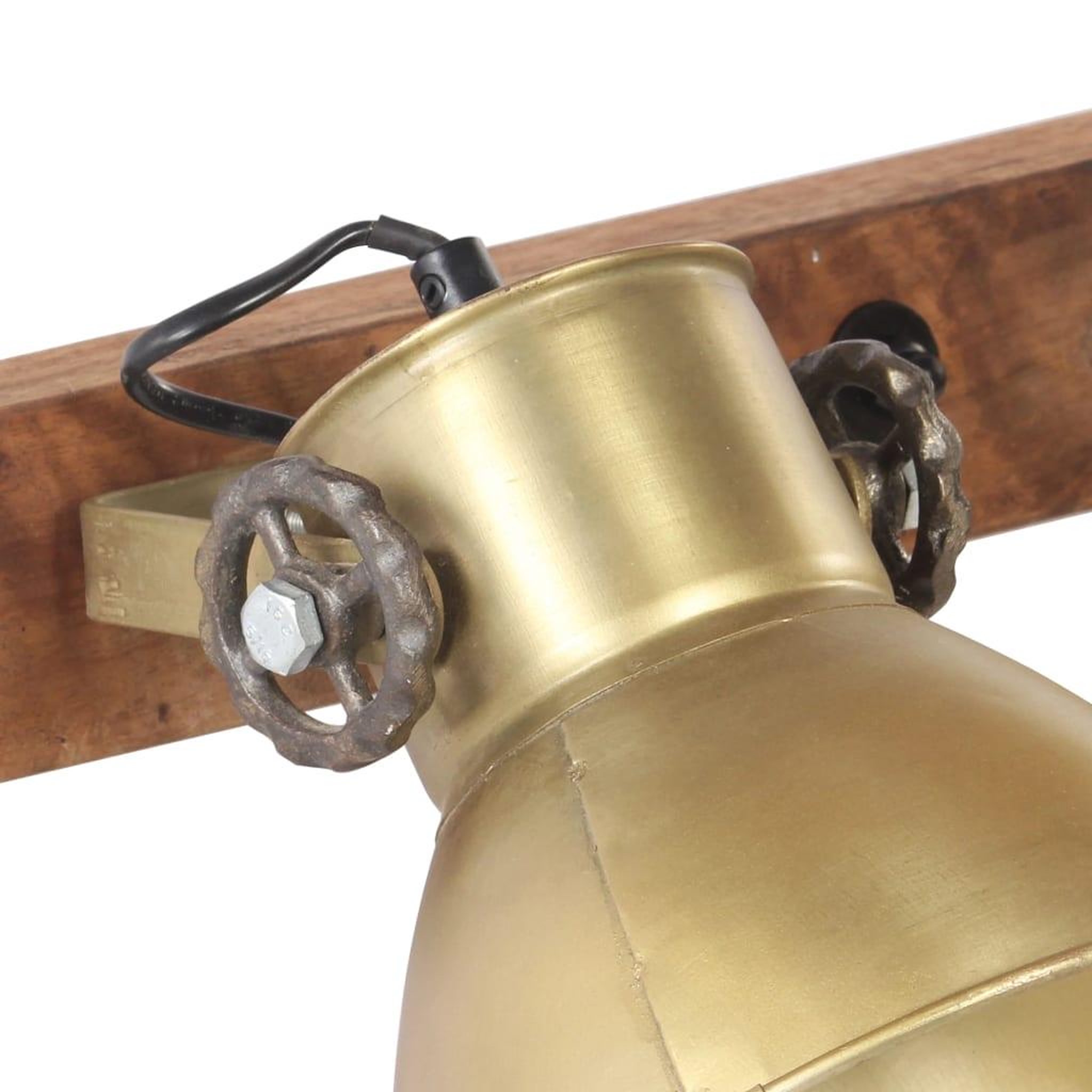 Voir la diapositive 5 : VIDAXL Lampe murale industrielle Laiton 90x25 cm E27