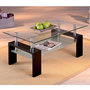 Voir la diapositive 5 : Paris Prix Table Basse Design en Verre  Leny  100cm Noir
