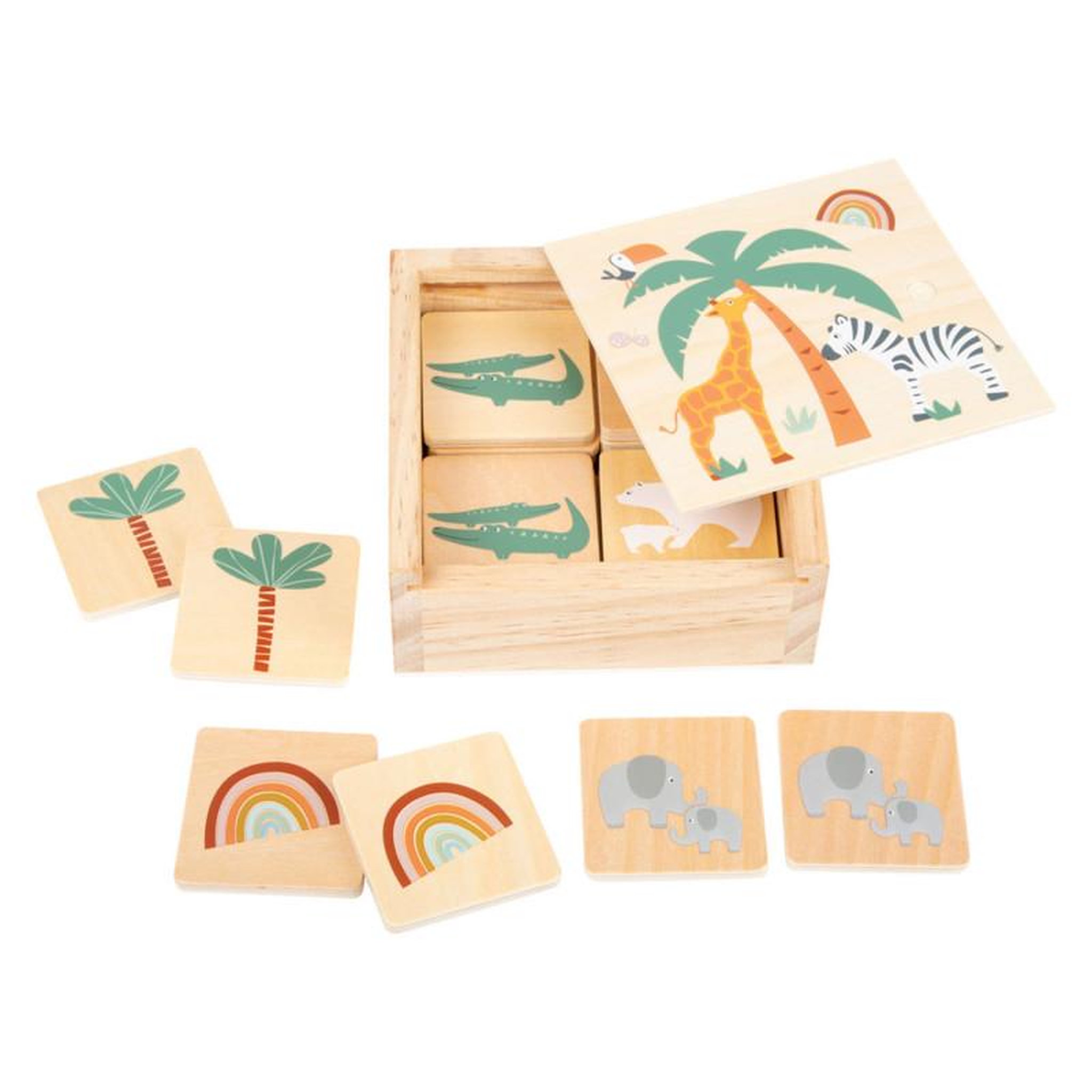 Voir la diapositive 4 : SMALL FOOT Small Foot - Wooden Memo Safari 11696
