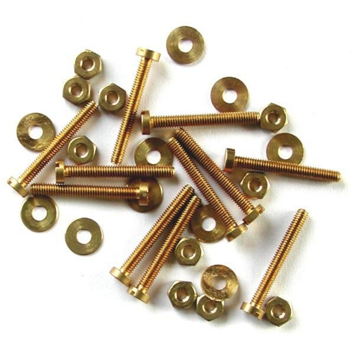 MAXICRAFT 10 vis (10/20 mm) + 10 rondelles + 10 écrous Ø 2,5 mm