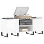 Voir la diapositive 3 : VIDAXL Armoire a disques blanc brillant 121x38x48 cm bois d'ingenierie
