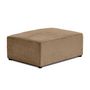 Voir la diapositive 3 : BEST MOBILIER Topaze - pouf - en velours côtelé plat