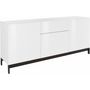 Voir la diapositive 2 : Buffet moderne sur pieds 3 portes 1 tiroir L170cm FLORENCE