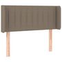Voir la diapositive 3 : VIDAXL Tete de lit a LED Taupe 93x16x78/88 cm Tissu