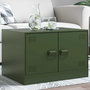 Voir la diapositive 1 : VIDAXL Table basse vert olive 67x50x44 cm acier