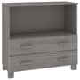 Voir la diapositive 2 : VIDAXL Buffet HAMAR Gris clair 85x35x80 cm Bois massif de pin