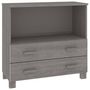 Voir la diapositive 2 : VIDAXL Buffet HAMAR Gris clair 85x35x80 cm Bois massif de pin