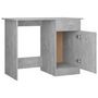 Voir la diapositive 5 : VIDAXL Bureau Gris beton 100x50x76 cm Bois d'ingenierie