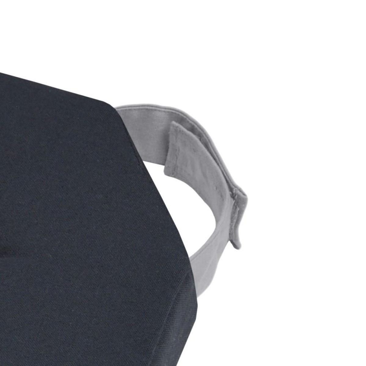 STOF Lot de 4 galettes de chaise Duo velcro 38x38 Anthracite souris