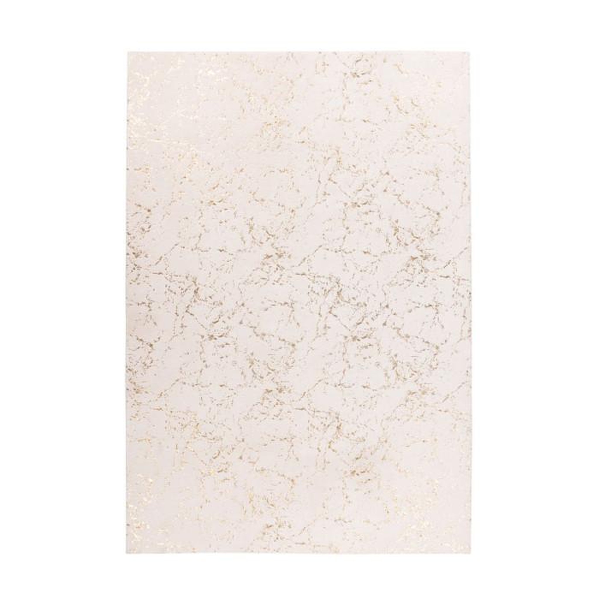 Paris Prix Tapis Géométrique à Poils Longs  Bijou  Crème & Or. Coloris disponibles : Beige