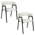 The Home Deco Factory Lot de 2 fauteuils design en tissu côtelé SCOTT. Coloris disponibles : Vert, Marron, Beige