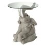Voir la diapositive 1 : Paris Prix Table d'Appoint Design  Éléphant  63cm Gris