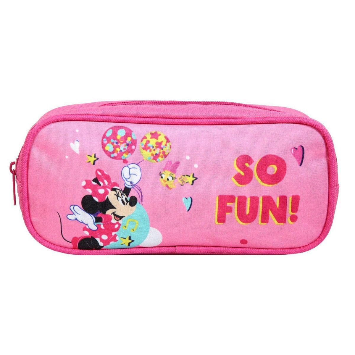 Bagtrotter BAGTROTTER Trousse scolaire rectangulaire Disney Minnie Rose Fun