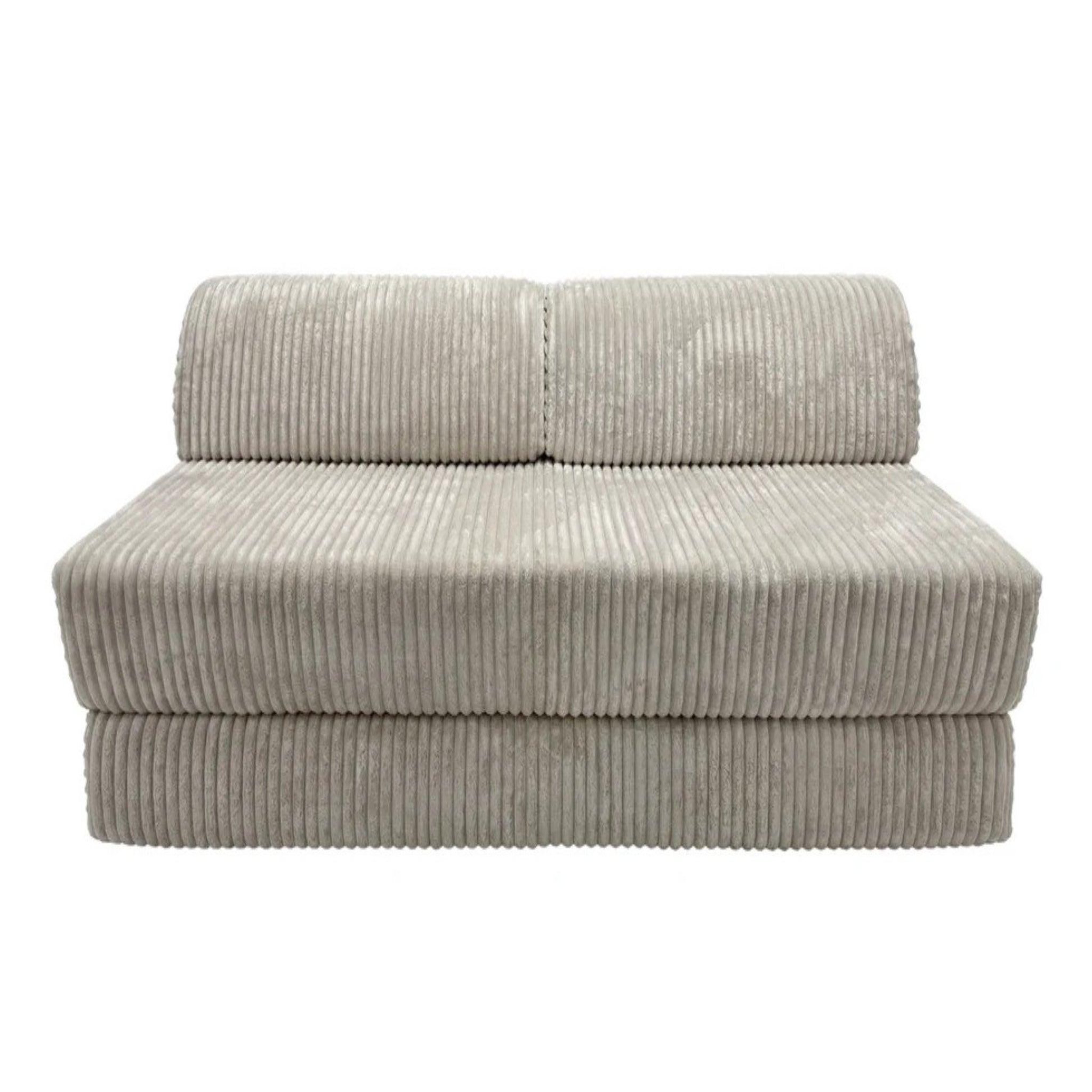 CASANOVA PARIS Emilio - canapé droit gros velours côtelé 2 places. Coloris disponibles : Bleu, Gris, Vert, Orange, Beige, Marron, Rose