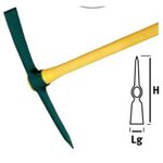 Leborgne Pioche de terrassier douille ovale 2 kg - sans manche