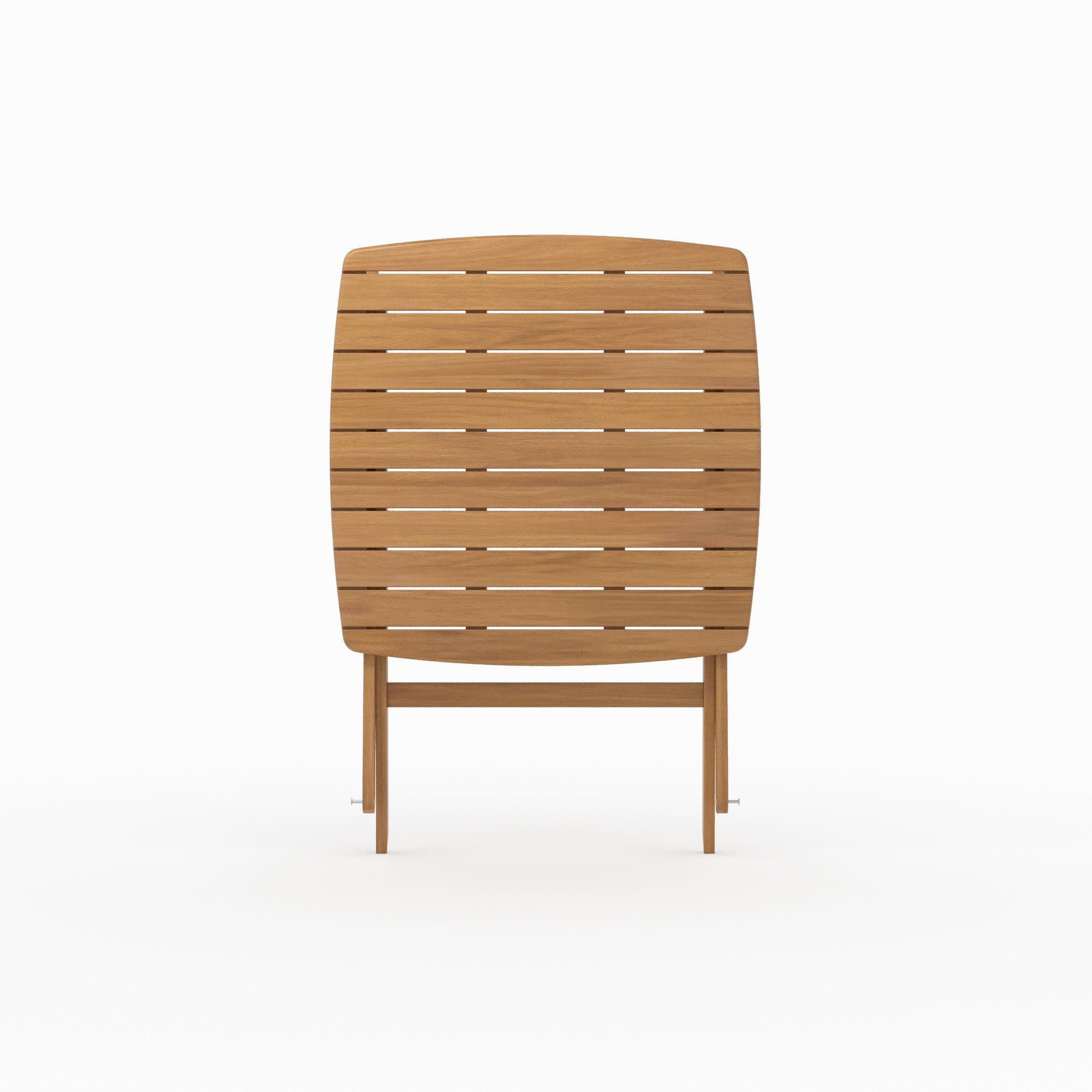 Voir la diapositive 6 : MAISON PAVANE Table de jardin pliante carrée en bois d'acacia huilé 2 personnes-siquijor