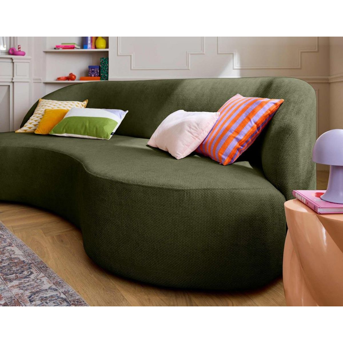 LISA DESIGN Polaris - canapé 3 places - en velours texturé