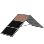 PAWHUT Rampe d'agilité pour chien cadre en A surface antidérapante gris