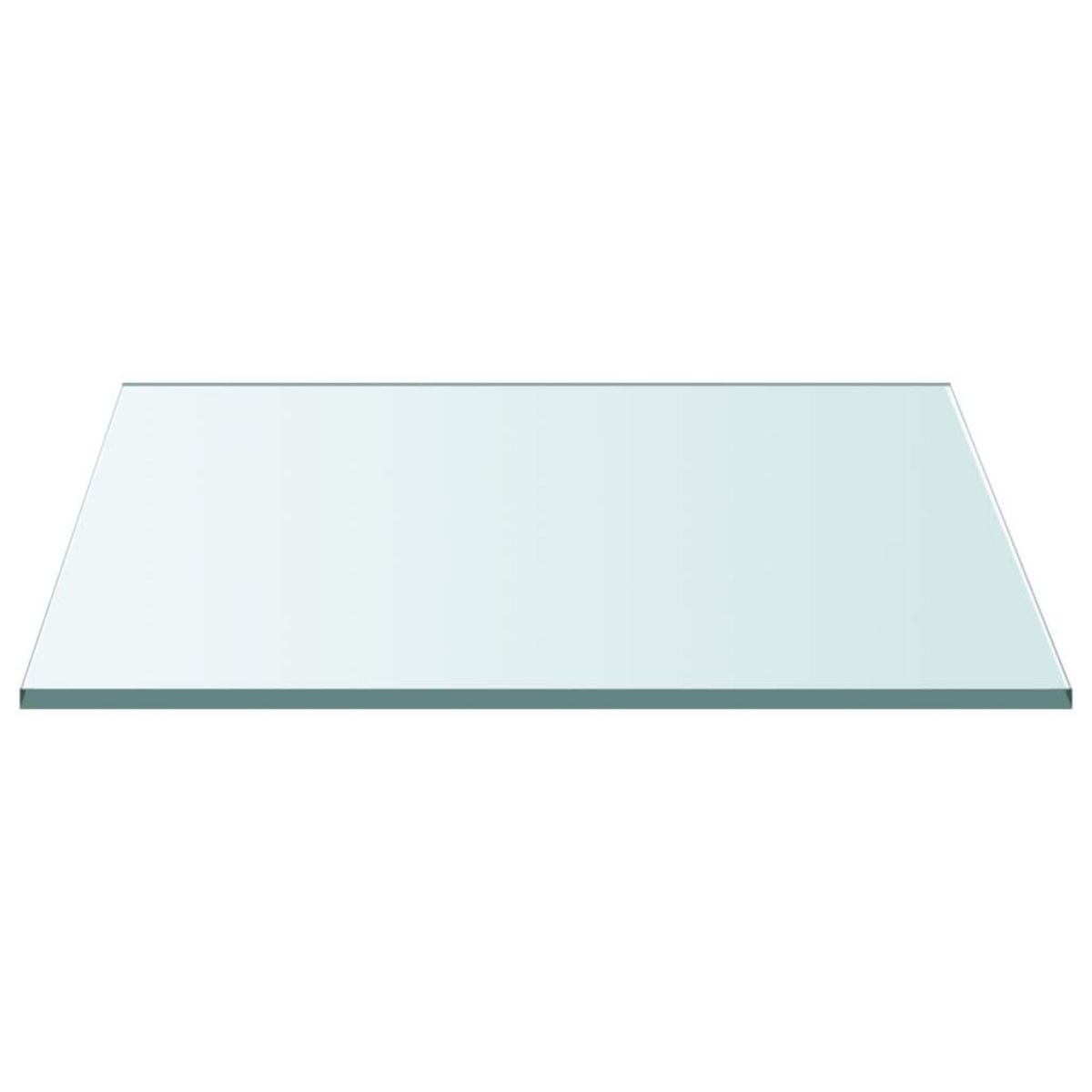 VIDAXL Dessus de table Transparent 40x40 cm Verre trempe
