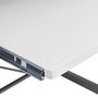 Voir la diapositive 4 : VIDAXL Bureau d'ordinateur d'angle Blanc 132x112x99 cm Bois ingenierie
