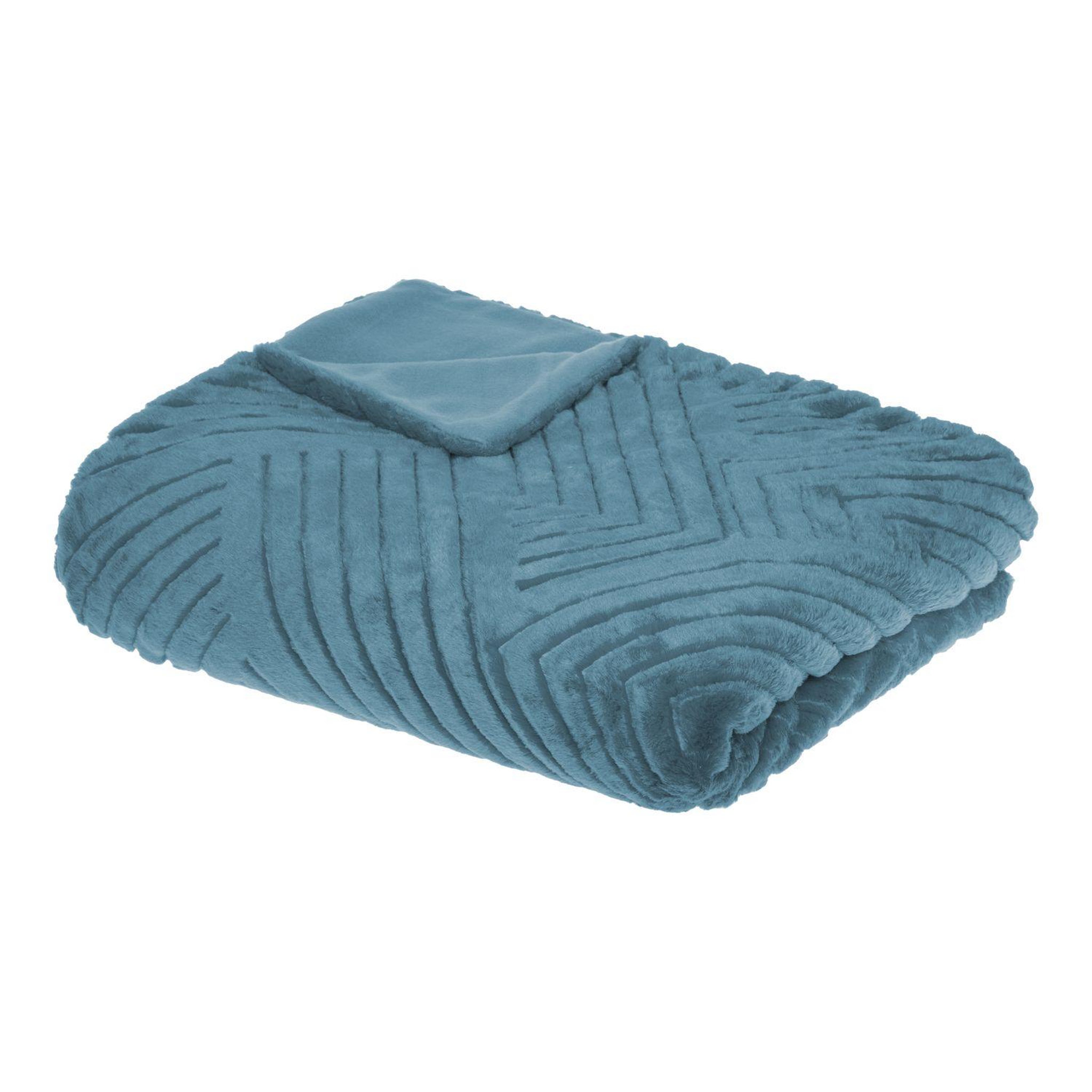 Voir la diapositive 1 : ATMOSPHERA Plaid imitiation fourrure effet 3d