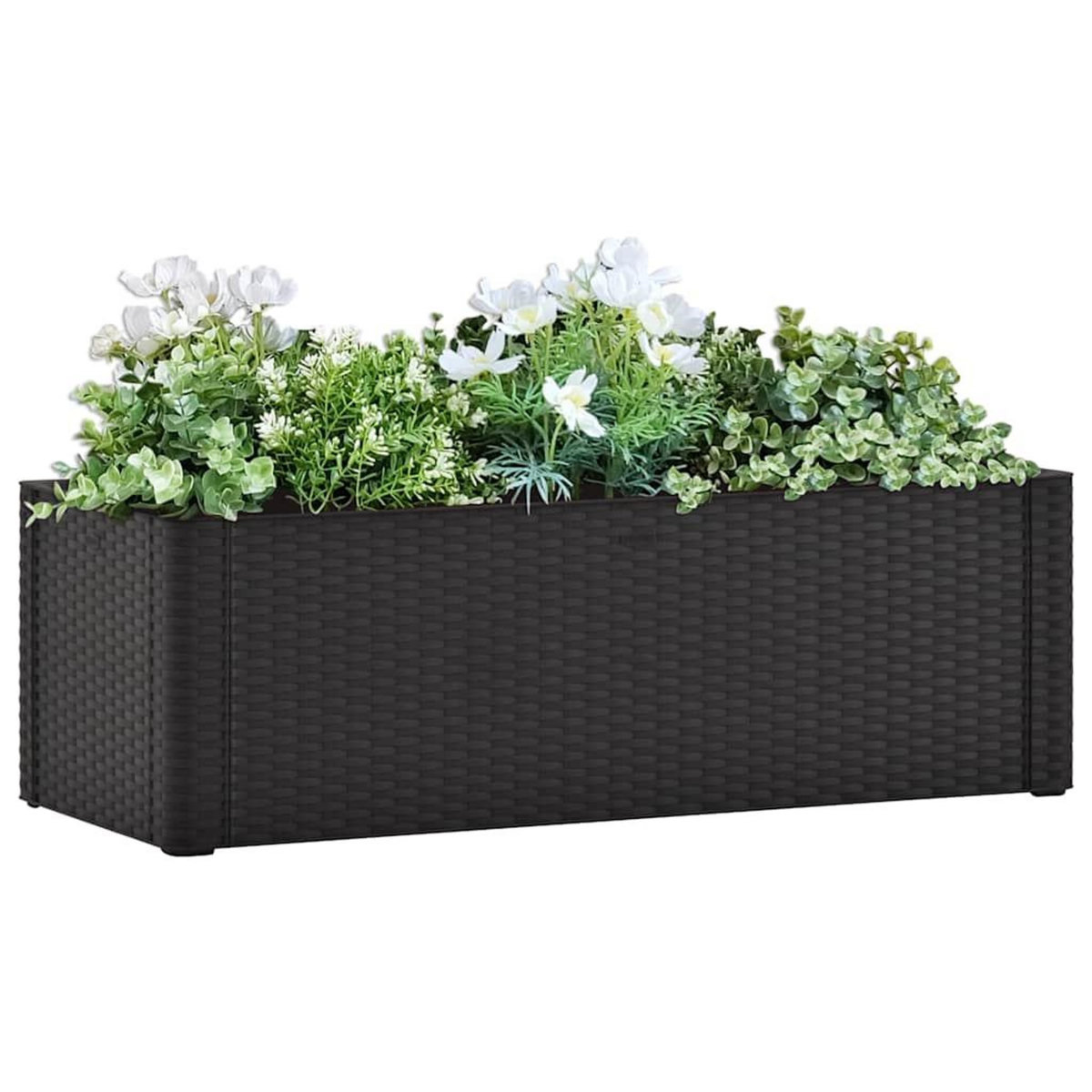 VIDAXL Lit sureleve de jardin systeme arrosage Anthracite 100x43x33 cm