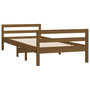 Voir la diapositive 4 : VIDAXL Cadre de lit sans matelas marron miel 90x200 cm bois pin massif