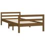 Voir la diapositive 4 : VIDAXL Cadre de lit sans matelas marron miel 90x200 cm bois pin massif