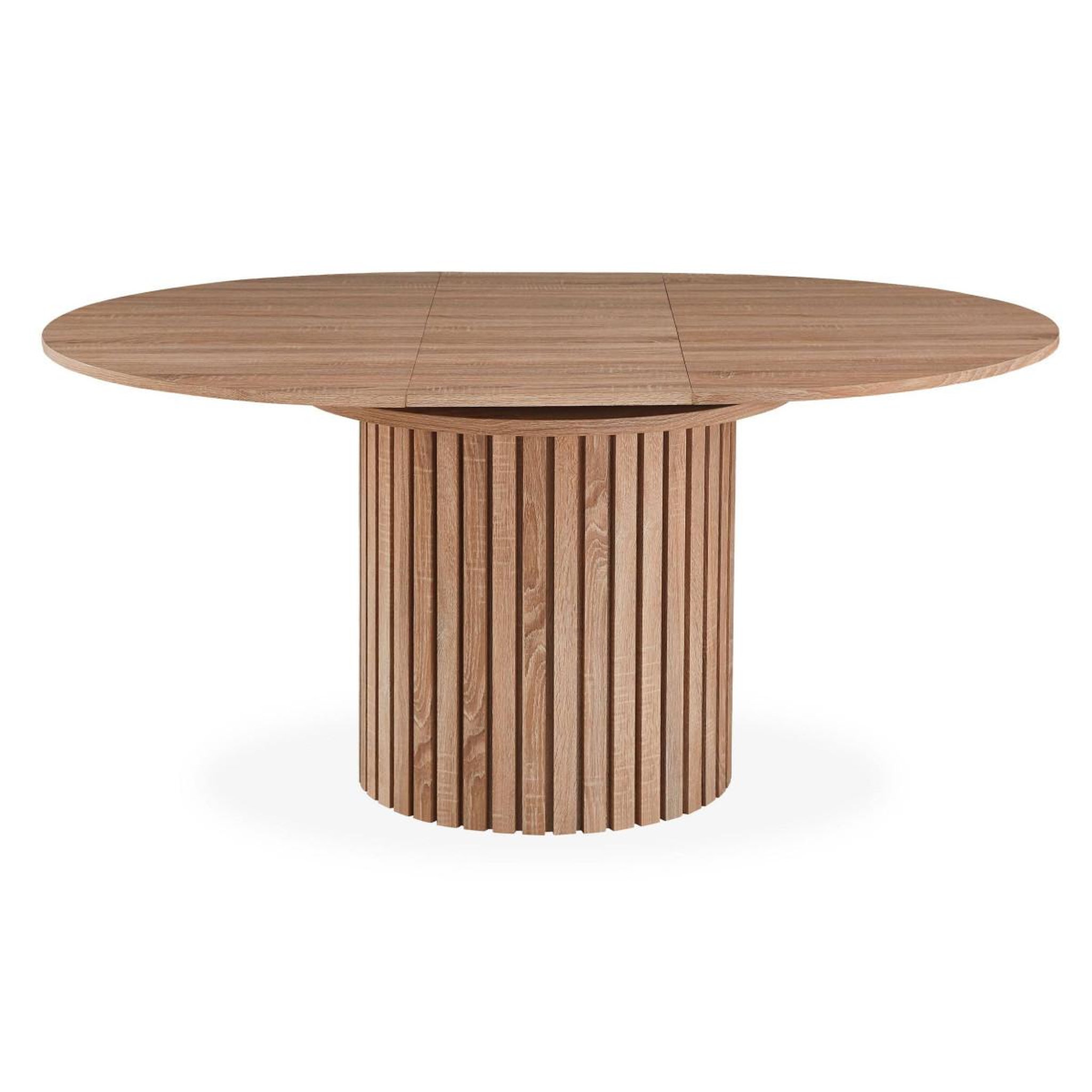 Voir la diapositive 3 : Paris Prix Table à Manger Ronde Extensible  Karo  120cm Naturel
