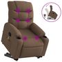 Voir la diapositive 2 : VIDAXL Fauteuil de massage inclinable Marron Tissu