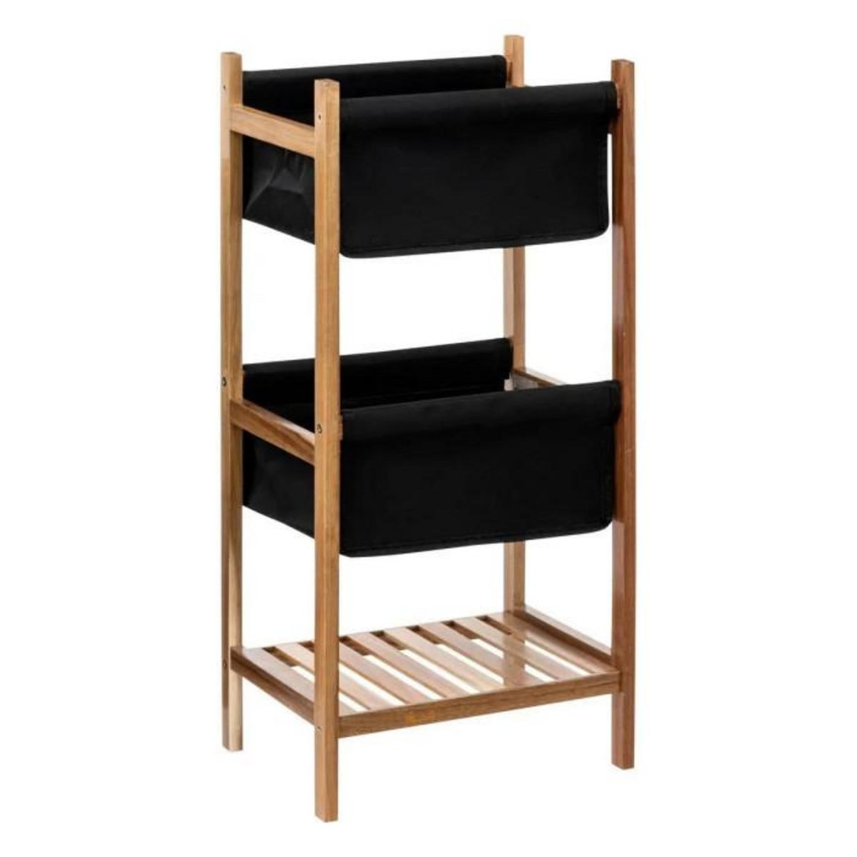 FIVE Étagère Salle de Bain en Bois  Blackacia  73cm Noir