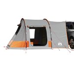 VIDAXL Tente de voiture 2 personnes gris et orange impermeable