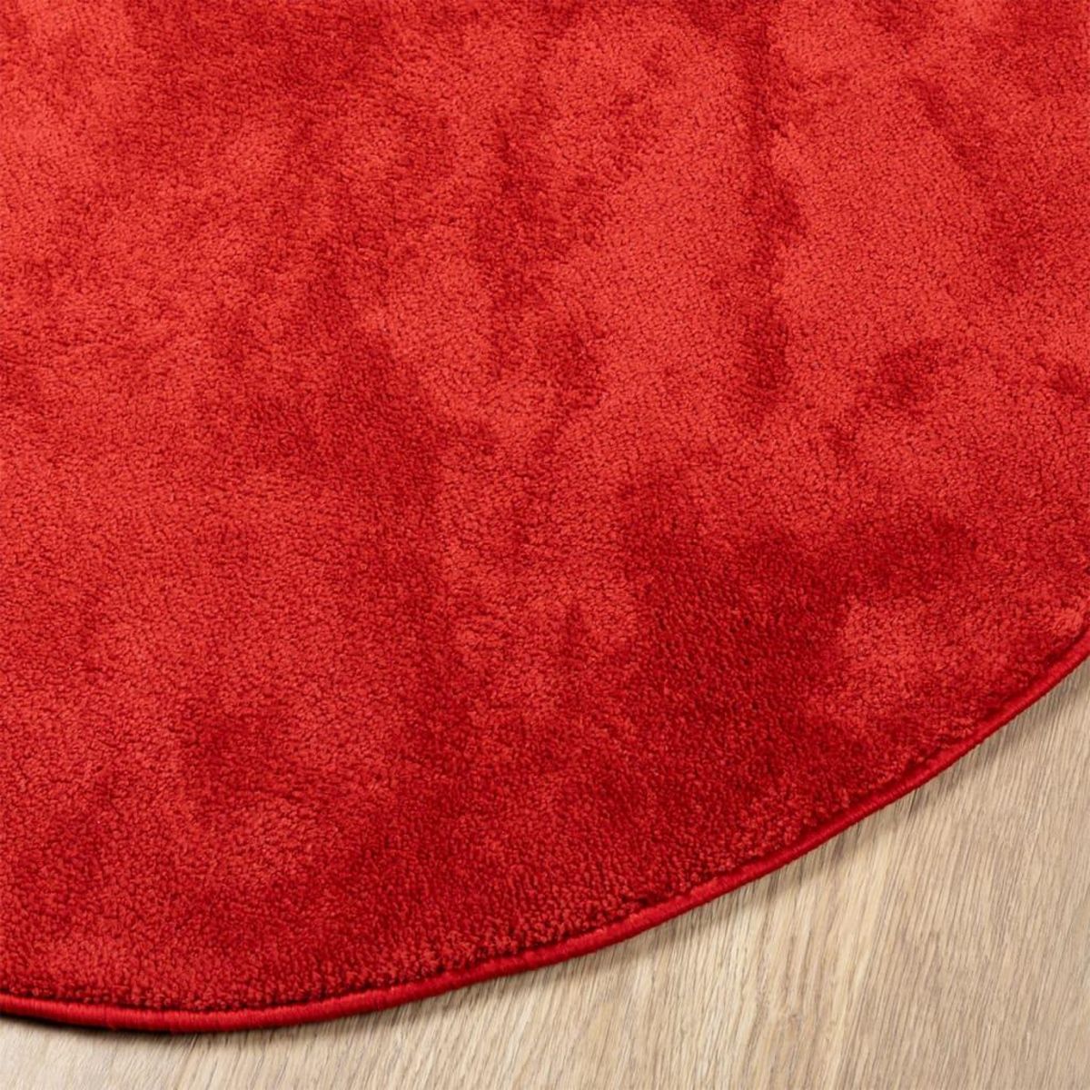 VIDAXL Tapis OVIEDO a poils courts rouge Ø 120 cm